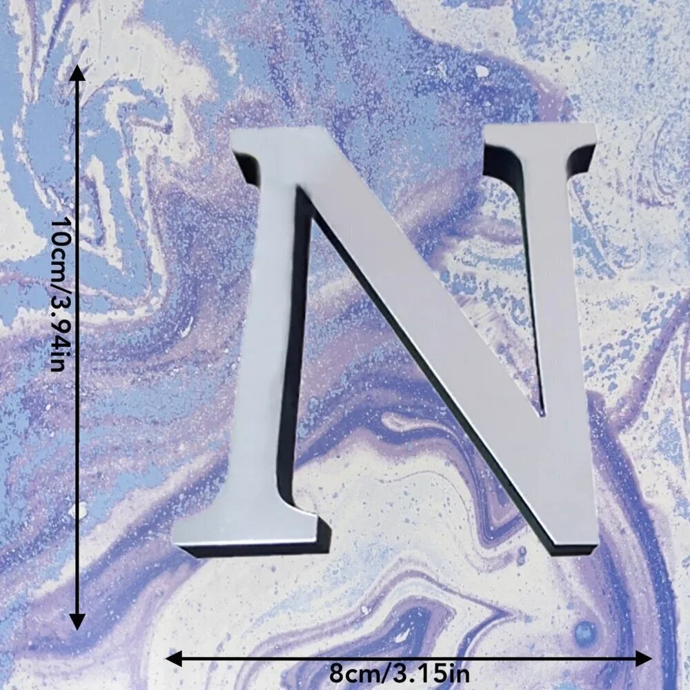 💖3/$15💖 3D Acrylic Mirror Wall Sticker Letter 